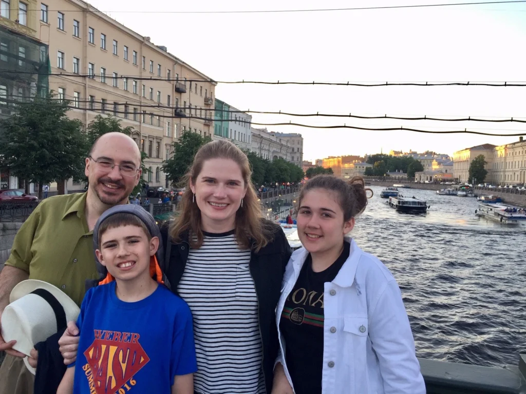 Family in St. Petersburg, Russia