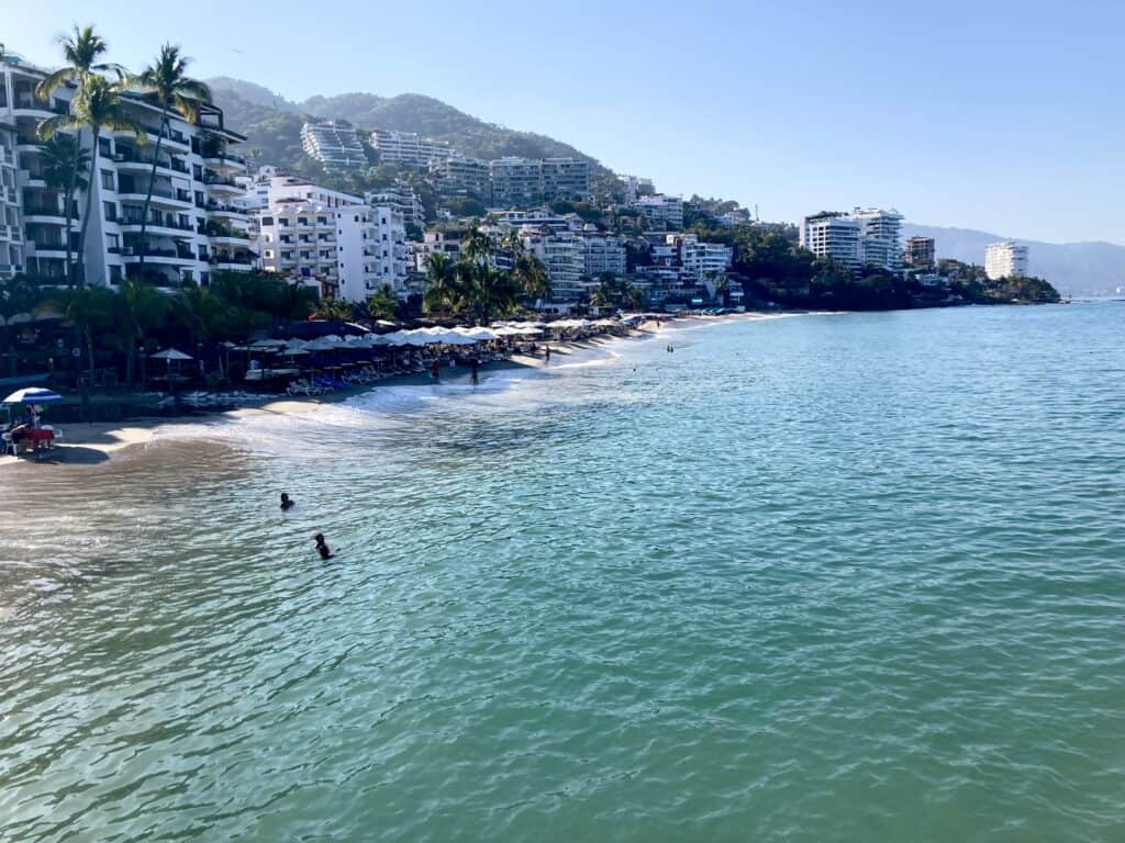 View of Los Muertos Beach in Puerto Vallarta