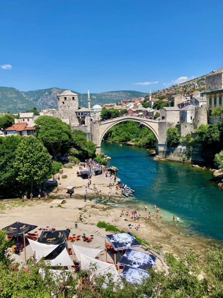 Starimost bridge in Mostar, Bosnia