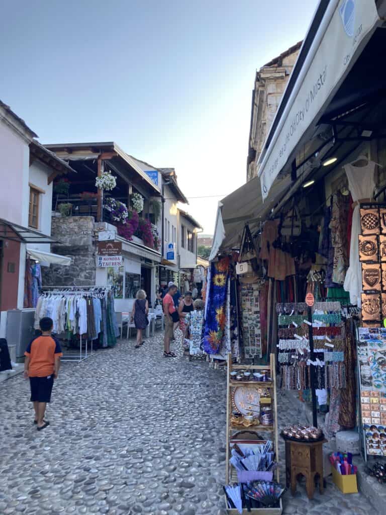 View of bazaar in Mostar, Bosnia