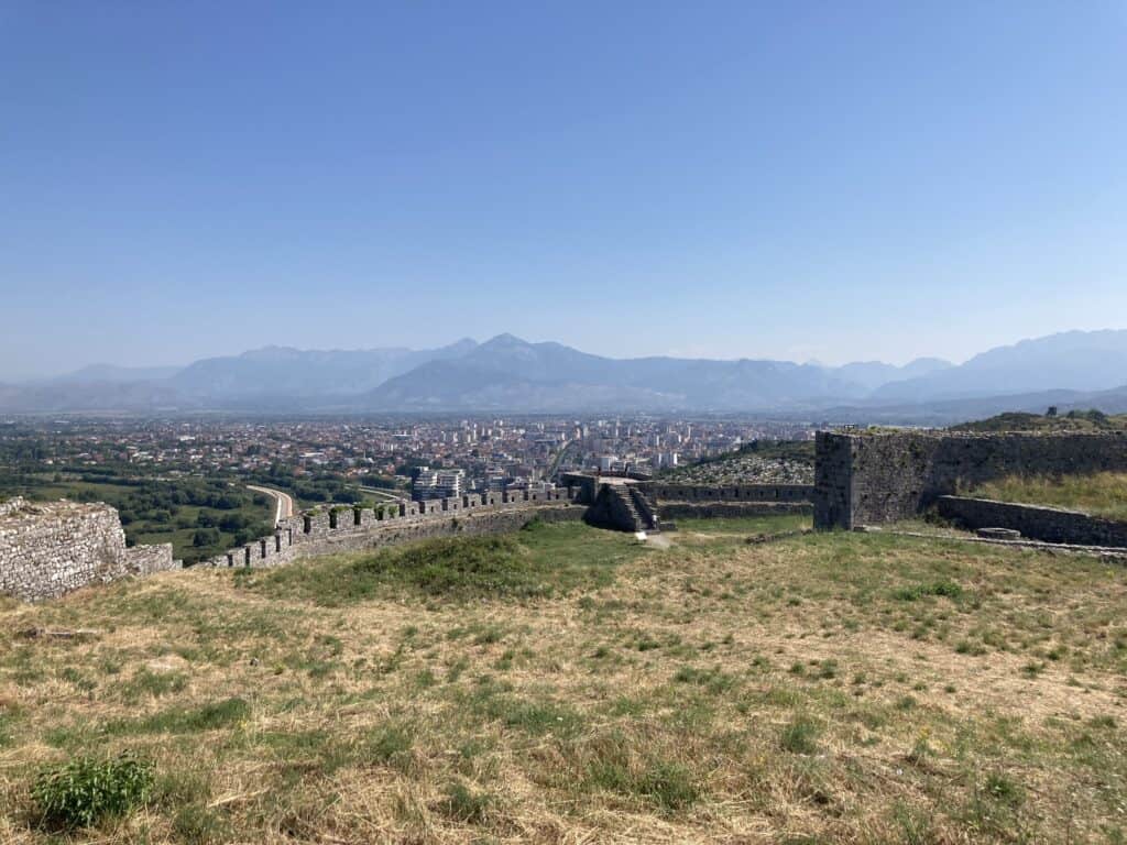 View from the top of Rozafa Castle in Albania