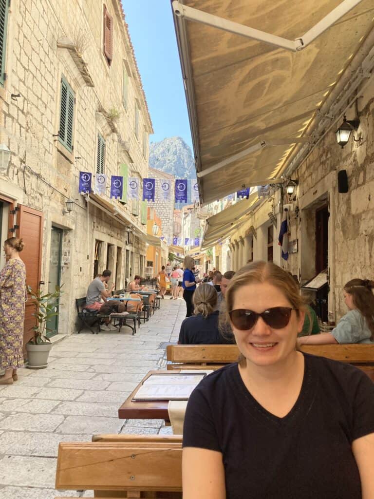 Street in Omis Croatia