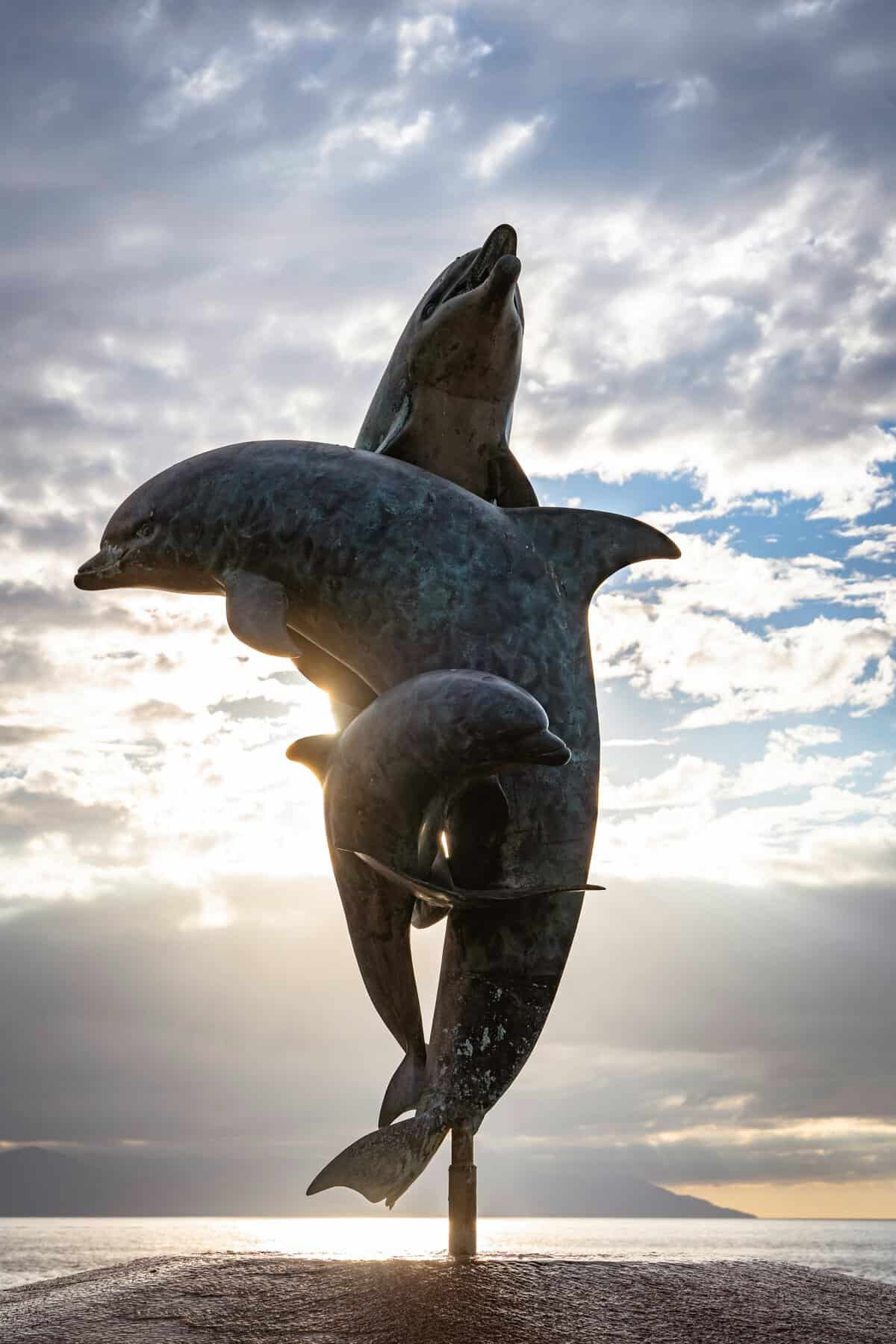 Dolphin Statue Malecon Puerto Vallarta