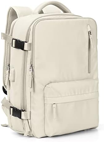 cream colored backpack