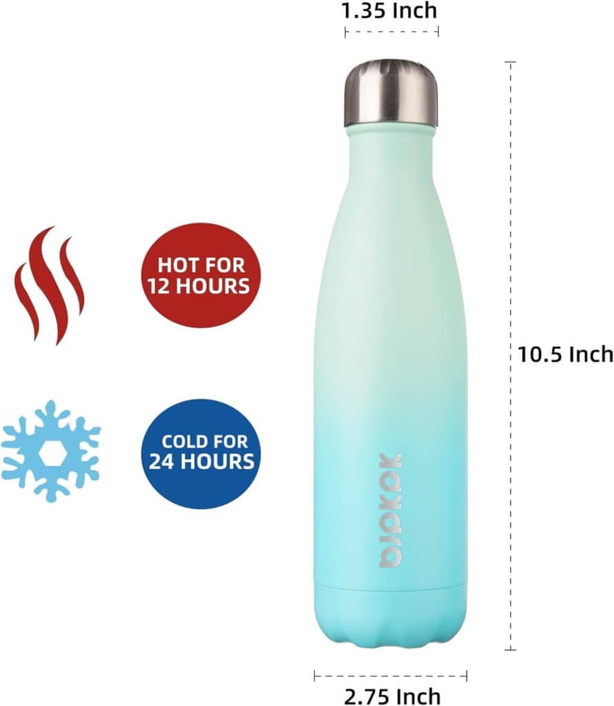 light blue water bottle