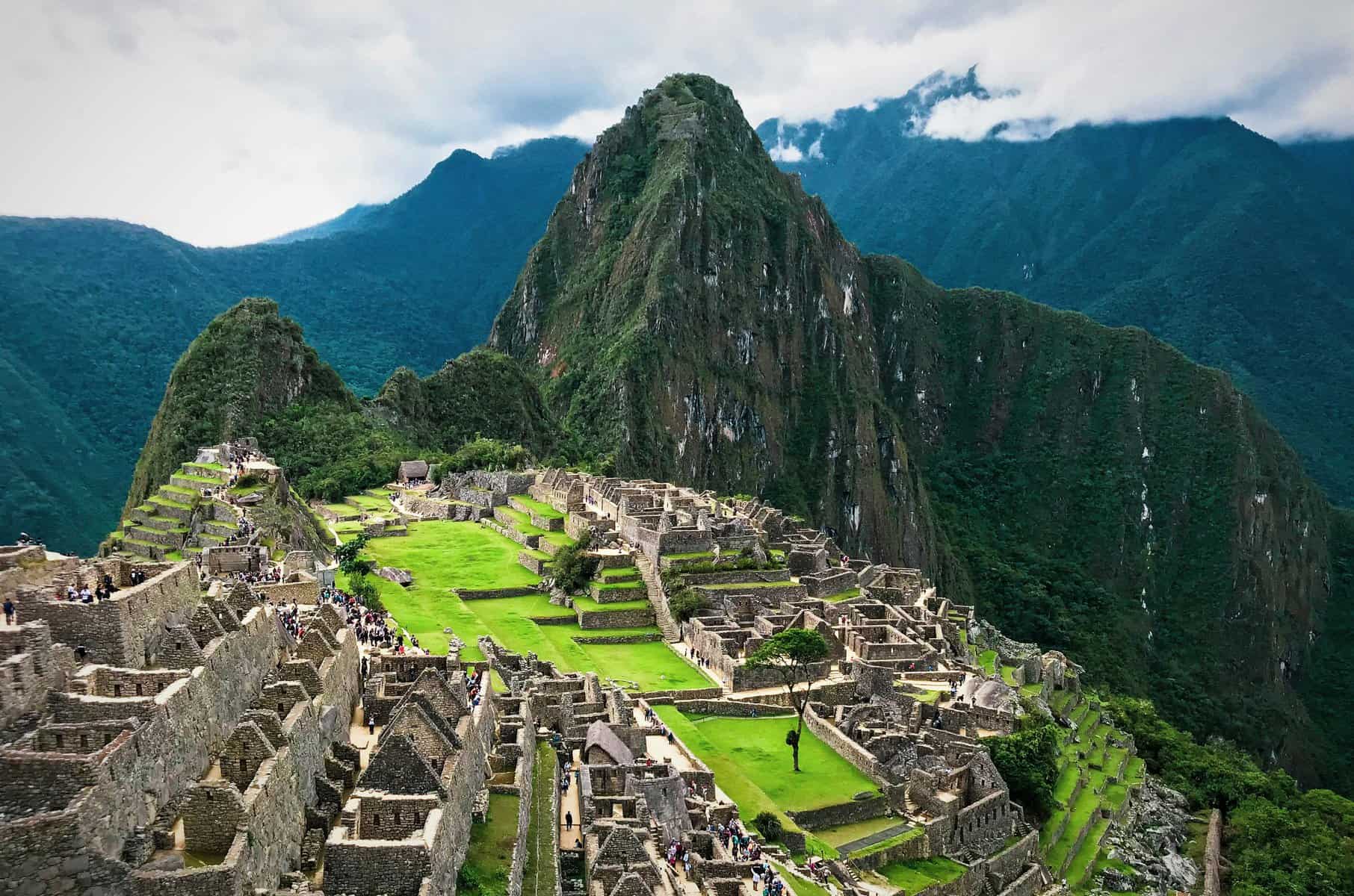 View of Machu Picchu in Peru