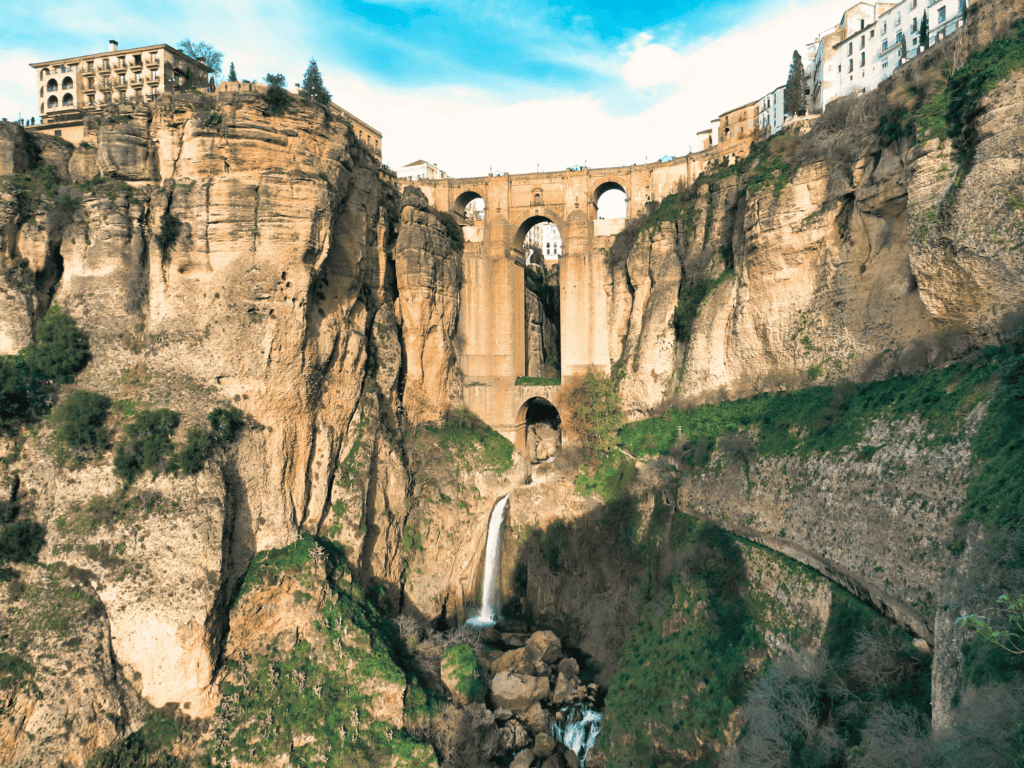 View of the Puente Nuevo in Ronda Spain