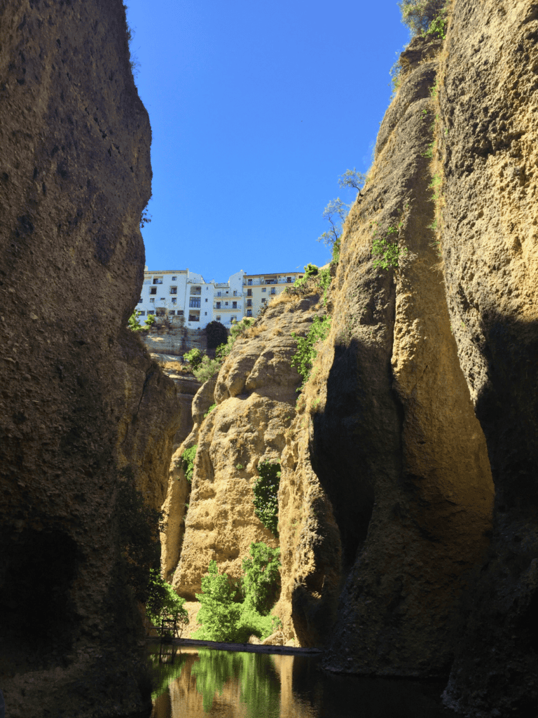 View of the el Tajo gorge in Ronda, Spain