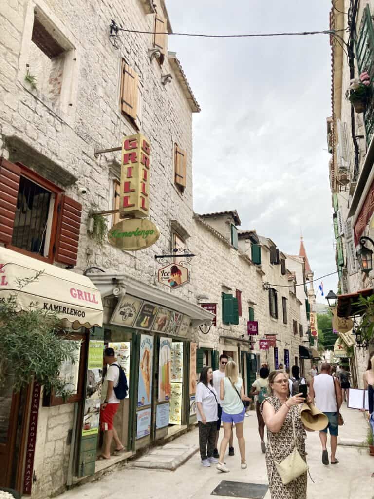 Street view of Trogir, Croatia