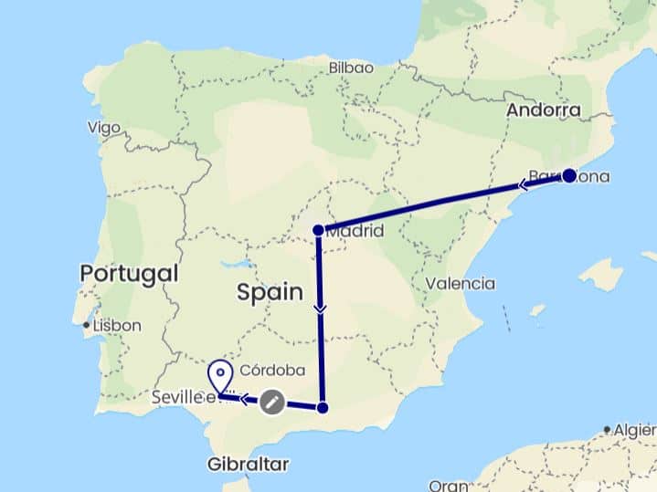 10 day Spain itinerary for first-timers - includes Barcelona, Madrid, Granada, and Sevilla